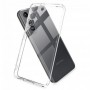 Для Samsung S22 Plus, прозрачный плотный силиконовый чехол с защитой камеры