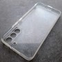 Для Samsung S22 Plus, прозрачный плотный силиконовый чехол с защитой камеры