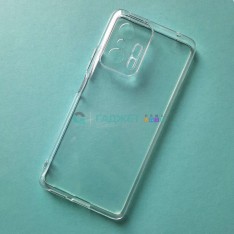 Чехол для Xiaomi Mi 11T, прозрачный, плотный силикон