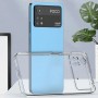 Для Xiaomi Poco X4 Pro, прозрачный плотный силиконовый чехол с защитой камеры
