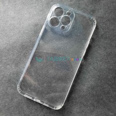 Чехол для Apple iPhone 13 Pro Max, прозрачный, с защитой камеры