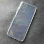 Чехол для Samsung A02S, прозрачный, с защитой камеры