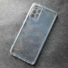 Чехол для Samsung A72, прозрачный, с защитой камеры