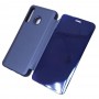 Чехол-книжка для Samsung Galaxy A30 зеркальная, Clear View Mirror, цвет синий