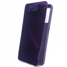 Чехол-книжка для Samsung Galaxy A7 2018 / A750 зеркальная, Clear View Mirror, цвет фиолетовый