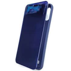 Чехол-книжка для Samsung Galaxy M30 зеркальная, Clear View Mirror, цвет синий