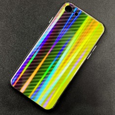 Чехол-накладка радужная в стиле карбон Color Mix для Apple iPhone 7 / iPhone 8, цвет 39