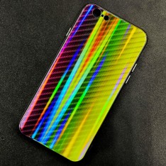 Чехол-накладка радужная в стиле карбон Color Mix для Apple iPhone 6 / iPhone 6s, цвет 39