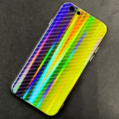 Чехол-накладка радужная в стиле карбон Color Mix для Apple iPhone 6 / iPhone 6s, цвет 42