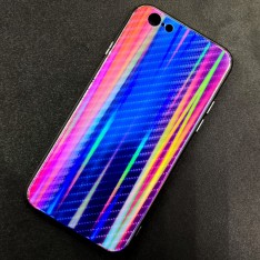 Чехол-накладка радужная в стиле карбон Color Mix для Apple iPhone 6 / iPhone 6s, цвет 50