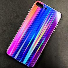 Чехол-накладка радужная в стиле карбон Color Mix для Apple iPhone 7 Plus / iPhone 8 Plus, цвет 50