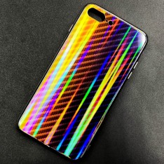 Чехол-накладка радужная в стиле карбон Color Mix для Apple iPhone 7 Plus / iPhone 8 Plus, цвет 57