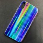 Чехол-накладка радужная в стиле карбон Color Mix для Apple iPhone X / iPhone XS, цвет 40