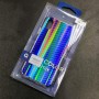 Чехол-накладка радужная в стиле карбон Color Mix для Apple iPhone X / iPhone XS, цвет 40