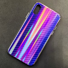 Чехол-накладка радужная в стиле карбон Color Mix для Apple iPhone XR, цвет 41