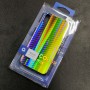 Чехол-накладка радужная в стиле карбон Color Mix для Apple iPhone X / iPhone XS, цвет 42