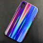 Чехол-накладка радужная в стиле карбон Color Mix для Apple iPhone X / iPhone XS, цвет 44