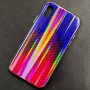 Чехол-накладка радужная в стиле карбон Color Mix для Apple iPhone X / iPhone XS, цвет 45