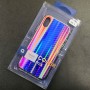 Чехол-накладка радужная в стиле карбон Color Mix для Apple iPhone X / iPhone XS, цвет 50