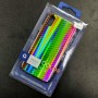 Чехол-накладка радужная в стиле карбон Color Mix для Apple iPhone X / iPhone XS, цвет 58