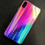 Чехол-накладка радужная в стиле карбон Color Mix для Apple iPhone XS Max, цвет 46
