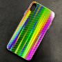 Чехол-накладка радужная в стиле карбон Color Mix для Apple iPhone XS Max, цвет 58