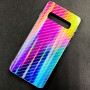 Чехол-накладка радужная в стиле карбон Color Mix для Samsung Galaxy S10, цвет 46