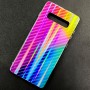 Чехол-накладка радужная в стиле карбон Color Mix для Samsung Galaxy S10 Plus, цвет 46