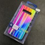 Чехол-накладка радужная в стиле карбон Color Mix для Samsung Galaxy S10 Plus, цвет 46