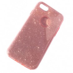 Силиконовая накладка для Apple iPhone 6s, Glitter TPU Cover, цвет розовый