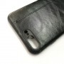 Чехол-накладка Shemax Leather TPU с имитацией кожи для iPhone 7 plus/8 plus, цвет черный