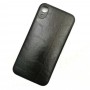 Чехол-накладка Shemax Leather TPU с имитацией кожи для iPhone XR, цвет черный