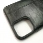 Чехол-накладка Shemax Leather TPU с имитацией кожи для iPhone 11 Max, цвет черный