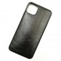 Чехол-накладка Shemax Leather TPU с имитацией кожи для iPhone 11 Max, цвет черный