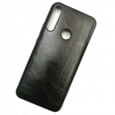 Чехол-накладка Shemax Leather TPU с имитацией кожи для Huawei P Smart Z, цвет черный