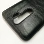 Чехол-накладка Shemax Leather TPU с имитацией кожи для Xiaomi Redmi Note 8 Pro, цвет черный