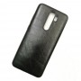 Чехол-накладка Shemax Leather TPU с имитацией кожи для Xiaomi Redmi Note 8 Pro, цвет черный