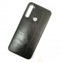 Чехол-накладка Shemax Leather TPU с имитацией кожи для Xiaomi Redmi Note 8, цвет черный