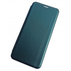 Чехол-книжка для Xiaomi Redmi Note 9S, Magnetic ver.2, цвет темно-зеленый