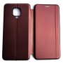 Чехол-книжка для Xiaomi Redmi Note 9S, Magnetic ver.2, цвет бордовый
