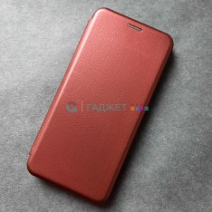 Чехол-книжка для Xiaomi Poco X3, бордовый