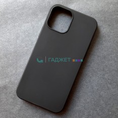 Черный силиконовый чехол для Apple iPhone 12 / 12 Pro, Shemax Matte TPU Cover