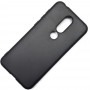 Чехол для Nokia 6.1 Plus, силиконовый матовый (бампер), Matte TPU Cover, цвет чёрный