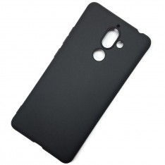 Чехол для Nokia 7 Plus, силиконовый матовый (бампер), Matte TPU Cover, цвет чёрный