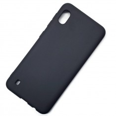 Чехол для Samsung Galaxy A10, силиконовый матовый (бампер), Matte TPU Cover, цвет чёрный