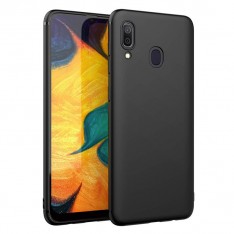 Чехол для Samsung Galaxy A20, силиконовый матовый (бампер), Matte TPU Cover, цвет чёрный