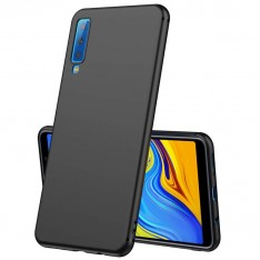 Чехол для Samsung Galaxy A7 2018 (SM-A750), силиконовый матовый (бампер), Matte TPU Cover, цвет чёрный