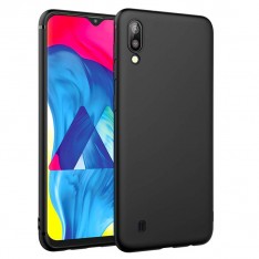 Чехол для Samsung Galaxy M10, силиконовый матовый (бампер), Matte TPU Cover, цвет чёрный