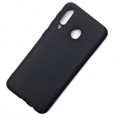 Чехол для Samsung Galaxy M30, силиконовый матовый (бампер), Matte TPU Cover, цвет чёрный