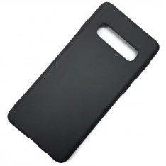 Чехол для Samsung Galaxy S10, силиконовый матовый (бампер), Matte TPU Cover, цвет чёрный